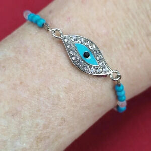 Ladies Evil Eye Bracelet For Small Wrist